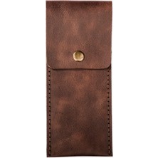 Çıtçıtlı Deri Kalemlik