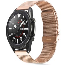 ZORE Galaxy Watch 46MM Uyumlu Krd-45 22MM Metal Kordon - Rose GOLD-8682314135993-MLTD54768