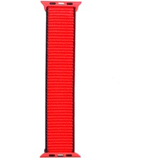 Watch 38MM Uyumlu Krd-03 Hasır Kordon - 67-Tricolor RED-8682314094160-MLTD47690