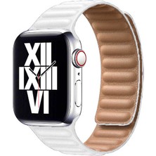 ZORE ​​​watch 40MM Uyumlu Krd-34 Deri Kordon - BEYAZ-8682314092531-MLTD50295