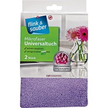 Flink & Sauber Mikrofiber Çok Emici Genel Temizlik Bezi 32 x 35 cm 2 Adet