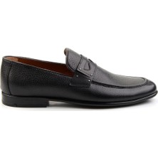 Bambi Siyah Floter  Deri Erkek Casual Ayakkabı E01758308440