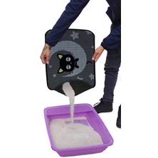 Aktunç Büyük Boy Elekli Tuvalet Önü Desenli Kedi Kumu Paspası 60 x 80 cm