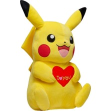 Takara Tomy Kalp Pikachu Peluş Oyuncak Pokemon Peluş Oyuncak Büyük Boy Uyku Arkadaşı Pikachu 40CM Büyük Boy