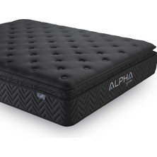 Alpha Bedding Kapa Black Full Ortopedik Paket Yaylı Yatak