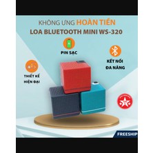 Minibox Kare Siyah Renk Wireless Kablosuz Hoparlör ( Bluetooth 5.4 + 500MAH Li-Ion Şarj  + Güç: 5W )