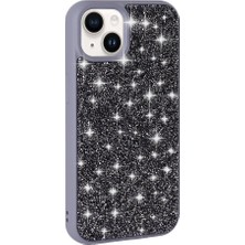 Apple iPhone 14 Kılıf Parlak Taşlı Tasarım Zore Pırlanta KAPAK-GRI-8680436753934-MLTD99656