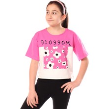Toontoy Kız Çocuk Baskılı Tişört