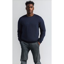 YGZ Giyim Unisex Bisiklet Yaka Oversize Şardonlu Basic Sweatshirt