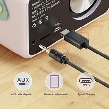Kablosuz Hoparlör Yaratıcı Hediye Mini Nostajik Hoparlör Subwoofer Kablosuz Radyo Görünümlü Hoparlör