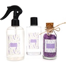 Missi Botanical Lavander Kokulu Banyo Hediye Seti(Oda Spreyi,kolonya,banyo Tuzu)