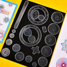 Wanglm 1 Adet Rastgele Komik Birbirine Dişliler Tekerlekler Spirograph Çizim Oyuncak Seti Çocuklar Için Yaratıcı Eğitici Oyuncak Boyama Çizim Aksesuarları (Yurt Dışından)
