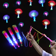 Wanglm 500910 1 Adet Erkek Açık Parlayan Roket Flaş LED Aydınlatma Yukarı Aydınlık Oyuncak Uçan Sapan Uçan Oyuncaklar Noel Dekor Işık Hızla Hızlı Mancınık (Yurt Dışından)