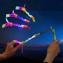 Wanglm 500910 1 Adet Erkek Açık Parlayan Roket Flaş LED Aydınlatma Yukarı Aydınlık Oyuncak Uçan Sapan Uçan Oyuncaklar Noel Dekor Işık Hızla Hızlı Mancınık (Yurt Dışından)
