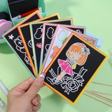 Wanglm 2 Adet-Renk Radom Çocuk Renkli Kazıma Boyama Dıy Yapımı Scratch Sanat Kağıdı Sihirli Boyama Kağıdı ile Çizim Sopa Oyuncaklar Oyunu Çocuklar (Yurt Dışından)