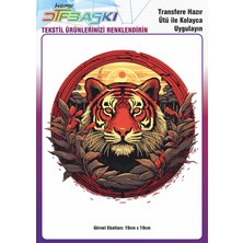 F17 Ajans Ütü ile Yapışan Vintage Bohemian Tekstil Dtf Baskı