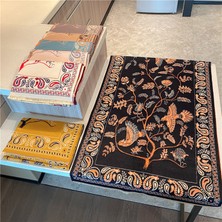 Baofu Retro Etnik Tarzı Bluebird Eşarp Kış Sıcak Eşarp Boyun Şal (Yurt Dışından)