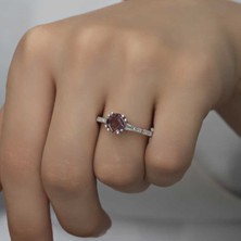Caseras Gümüş Baget Taşlı Rodyum Tamtur Kadın Yüzük CSR2184210
