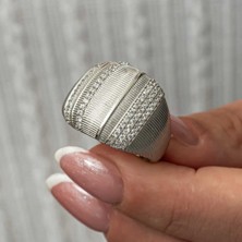 Caseras Gümüş Zirkon Taşlı Kadın Yüzük CSR2185711