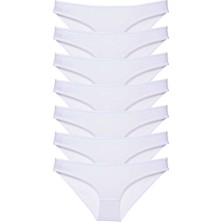 Mbb E-Ticaret 7 Adet Süper Eko Set Likralı Kadın Slip Külot Beyaz