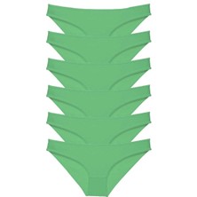 Mbb E-Ticaret 6 Adet Süper Eko Set Likralı Kadın Slip Külot Yeşil