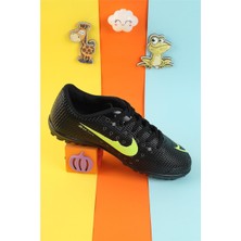 Moda Lime Profesyonel Çim-Halı Saha Kauçuk Taban Uniseks Futbol Ayakkabısı Halısaha Ayakkabı Futbol Ayakkabısı