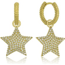 Caseras Gümüş Halka Yıldız Bayan Küpe CSR2183826