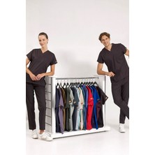 BRL Üniforma Siyah Likralı Doktor ve Hemşire Forması  Cerrahi Takım | Brl Scruble