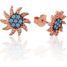 Caseras Gümüş Güneş Çivili Küpe CSR2181917