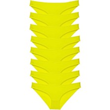 Mbb E-Ticaret 7 Adet Süper Eko Set Likralı Kadın Slip Külot Sarı