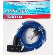 12*80 cm 2 Anahtarlı Çelik Kaliteli Bisiklet Kilit