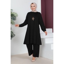 Orchid Style büyük Beden Double Örme Takım