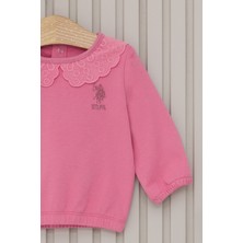 U.S. Polo Assn. Kız Bebek Pembe 2'li Bebek Takım