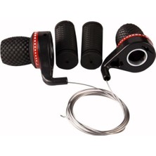 Kırmızı Siyah Grıpshıft Cırcırlı Sağ Sol Vites Kolu