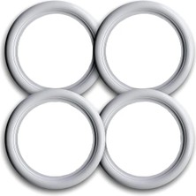 Atlas Marka 10 Jant Lastik Yanağı Beyaz 4 Lü Set Yanak