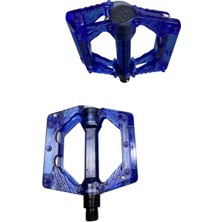 Bisiklet Platform Pedal Çivili Transparan Mavi Şeffaf