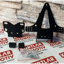 Motosiklet Katlanır Plakalık Sinyal Bağlantılı Universal