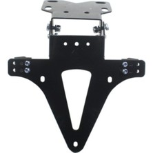 Motosiklet Katlanır Plakalık Demir Siyah