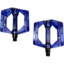 Şeffaf Renkli Platform Geniş Pedal Platform Bisiklet  Pedalı Reflektörlü