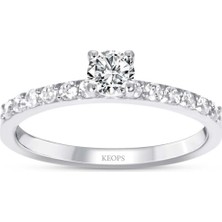 Keops Pırlanta 0.44 Karat Özel Tasarım Pırlanta Tektaş Yüzük