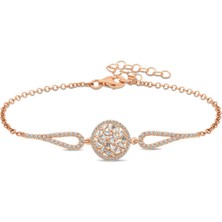 Caseras Gümüş Rose Baget Taşlı Bileklik CSR2183317