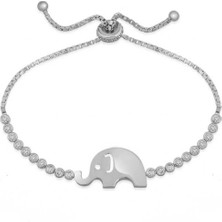 Caseras Gümüş Fil Asansör Bileklik CSR2182810