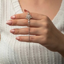 Caseras Gümüş Baget Taşlı Yıldız Kadın Bileklik CSR2185763