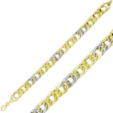 Caseras ​Gümüş Iki Renkli Zincir Bileklik CSR2183056