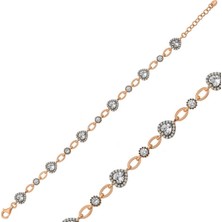 Caseras Gümüş Rose Kalpler Kadın Bileklik CSR2183926