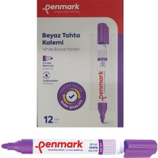 Penmark Beyaz Yazı Tahtası Kalemi Lila Renk (12 Adet)
