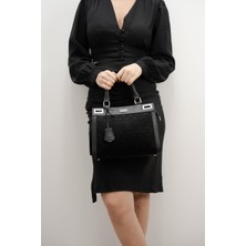 Silver & Polo Silver Polo Siyah - Siyah Fashion Kadın El Çantası SP1174