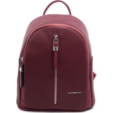 Silver & Polo Silver Polo Bordo - Bordo Petek Kadın Sırt Çantası SP901