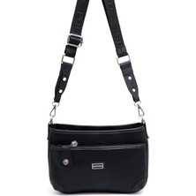 Silver & Polo Siyah - Siyah SP1160 Kadın Çapraz Çanta