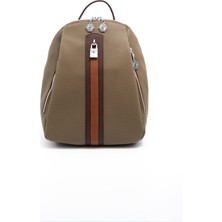 Silver & Polo L.haki - Kahve SP1123 Kadın Sırt Çantası